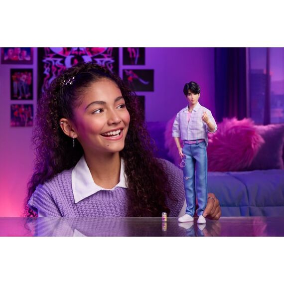 Mattel KPop Demon Hunters Saja Boys Jinu Modepuppe in „Soda Pop“-Bühnenoutfit mit themenbezogenem Zubehör aus dem Film, 2 image