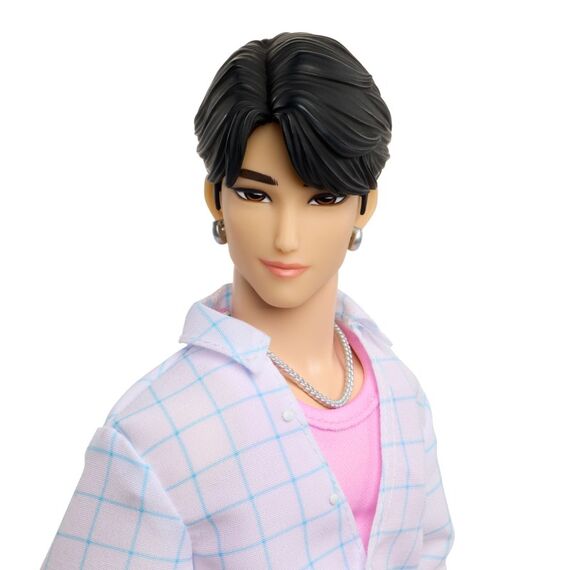 Mattel KPop Demon Hunters Saja Boys Jinu Modepuppe in „Soda Pop“-Bühnenoutfit mit themenbezogenem Zubehör aus dem Film, 3 image