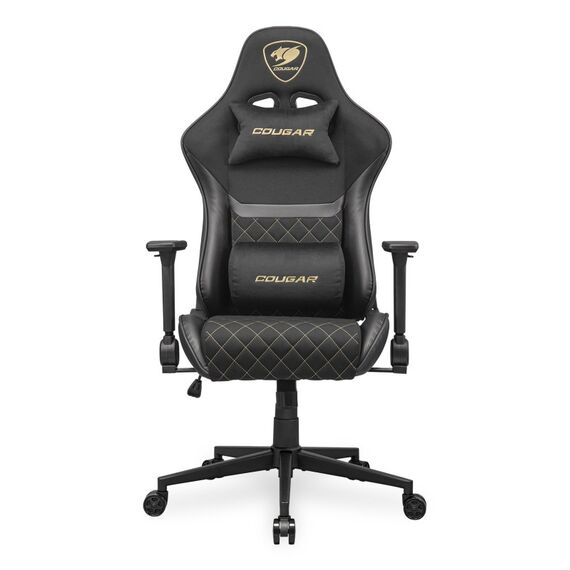 COUGAR Gaming-Stuhl Armor One V2 Gold F, PVC/Stoff, Schwarz