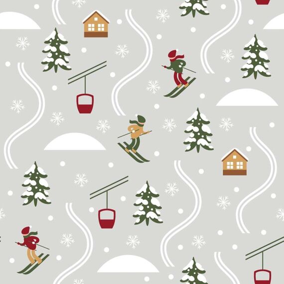 Paper + Design Servietten - Skipiste