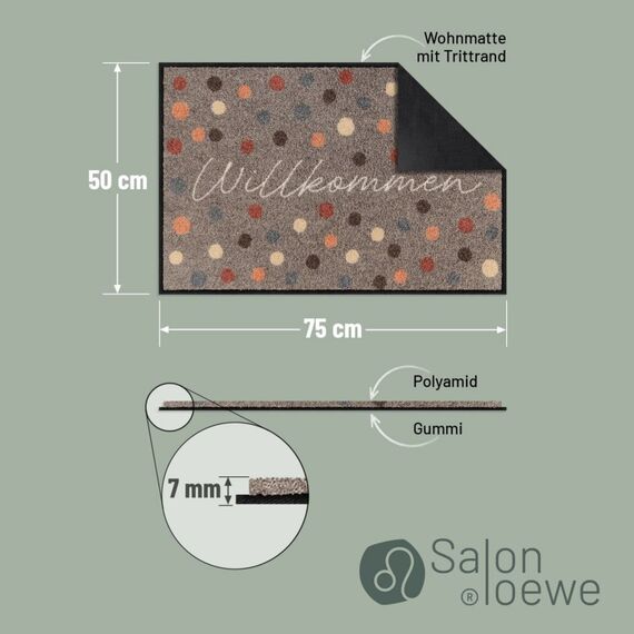 Salonloewe SLD3354 Dekorative Fußmatte Drinnen/Draußen Rechteckig Mehrfarbig, 3 image