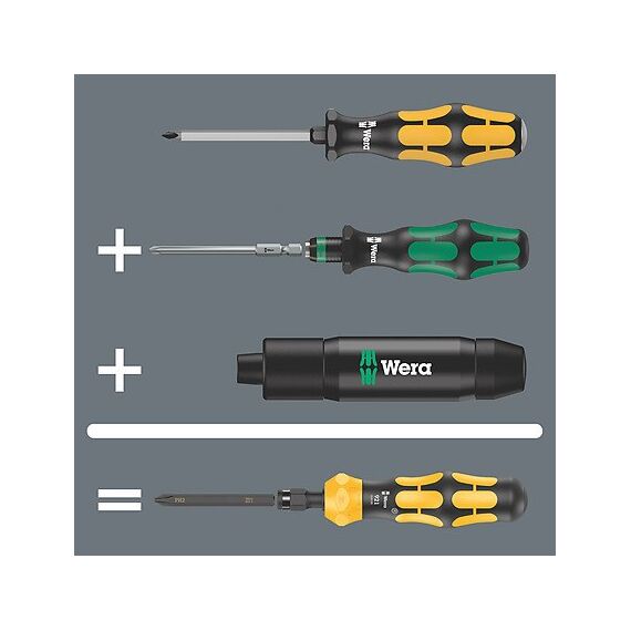 Wera 05018100001 Handschraubendreher Multi-Bit-Schraubendreher Gerader Schraubendreher, 3 image
