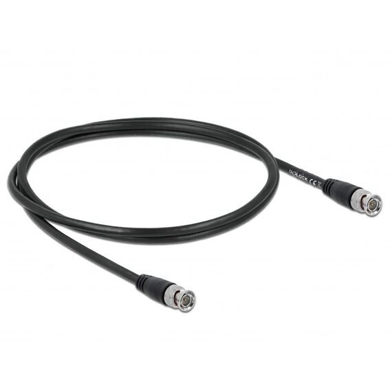 DeLOCK 80081 Koaxialkabel 1 m BNC Schwarz