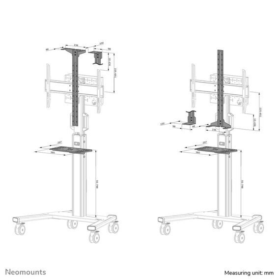 Neomounts AFLS-825WH1 Videobar und Multimedia-Kit - universal, Farbe: Weiß, 9 image