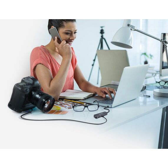 D-Link DUB-2325 USB Typ-C 5000 Mbit/s Grau, 3 image