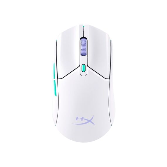 HyperX Pulsefire Haste 2 Core WLS – Gaming-Maus (Weiß/Grün/Violett)