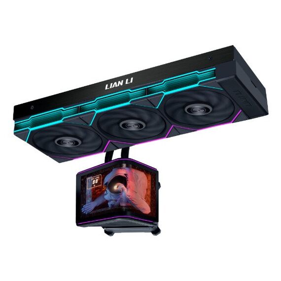 Lian Li HydroShift II OLED Curved 360TL Prozessor Flüssigkeitskühlung 12 cm Schwarz 1 Stück(e)