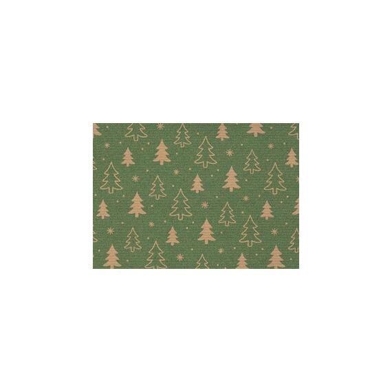 Braun + Company Kraft Tiny Forest, green Geschenkpapier 2mx70cm