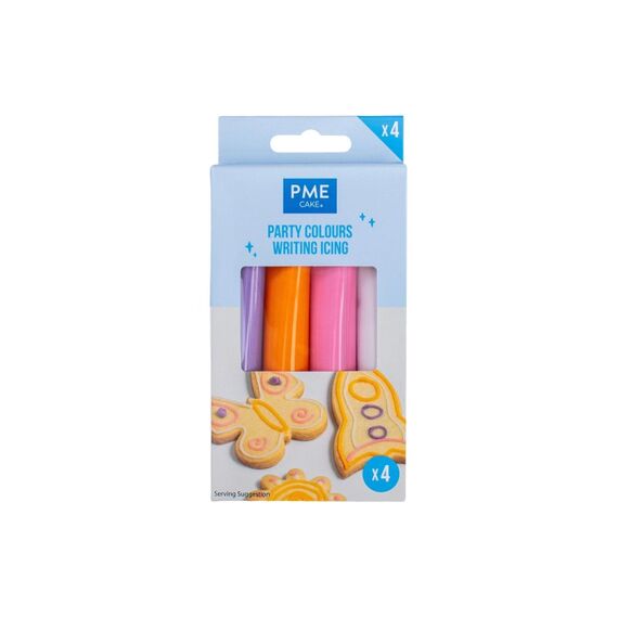 PME Zuckerstift - Partyfarben - 4er Pack