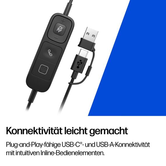 HP Poly Mission 425 kabelgebundenes Stereo-USB-Headset (unverpackt), 7 image