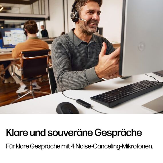 HP Poly Mission 825 kabelgebundenes Stereo-USB-Headset (unverpackt), 4 image