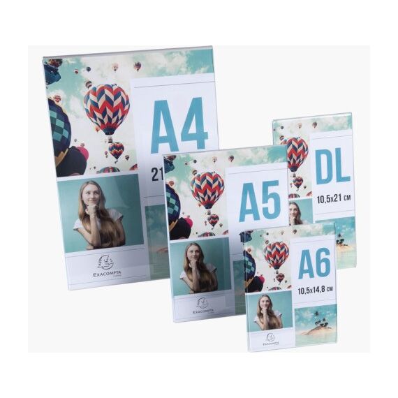 Exacompta 84058D Zeichenhalter und Informationsstand Schilderhalter A4 Polymethylmethacrylat (PMMA) Transparent, 8 image