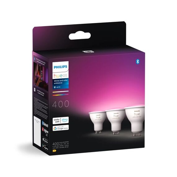 Philips Hue White and Color ambiance GU10 – Smarter Spot – (3er-Pack), 2 image