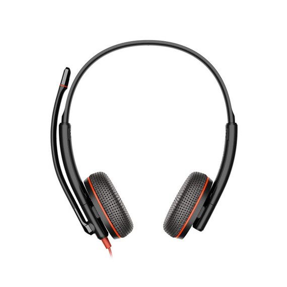 HP Poly Blackwire 3225 Stereo USB-C-Headset +3,5-mm-Stecker +USB-C/A-Adapter (Packungseinheit)