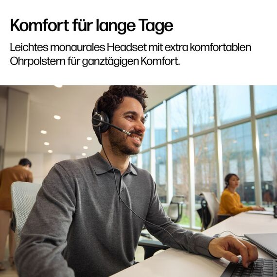 HP Poly Mission 615 Mono-USB-Headset (kabelgebunden) (Bulk), 5 image