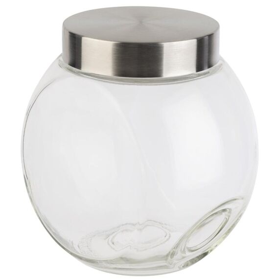 APS-Germany 00637 Rund Glas Edelstahl, Transparent, 2 image
