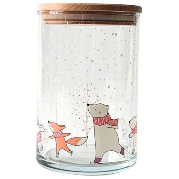 Wunderle 71891 Glas Rund Grau, Orange, Rot, Transparent, Holz