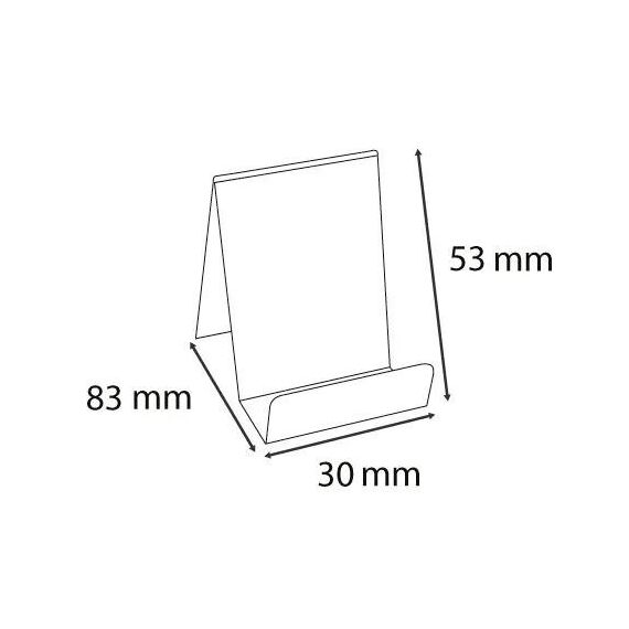 Exacompta 88058D Zeichenhalter und Informationsstand Schilderhalter A8 Acryl, Polymethylmethacrylat (PMMA) Transparent, 3 image