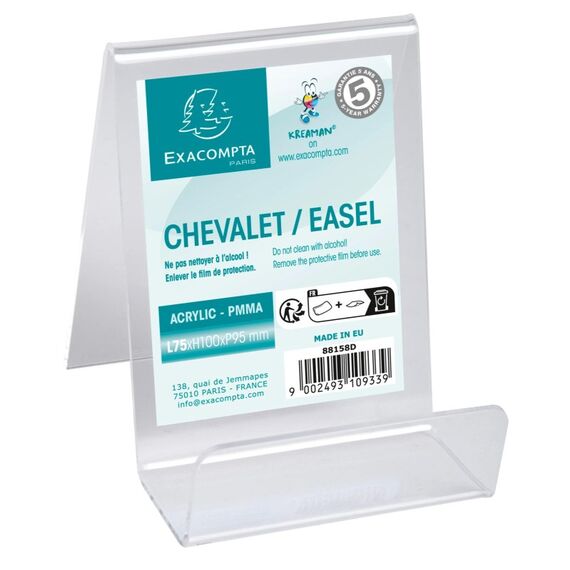 Exacompta 88158D Zeichenhalter und Informationsstand Schilderhalter A7 Acryl, Polymethylmethacrylat (PMMA) Transparent, 2 image