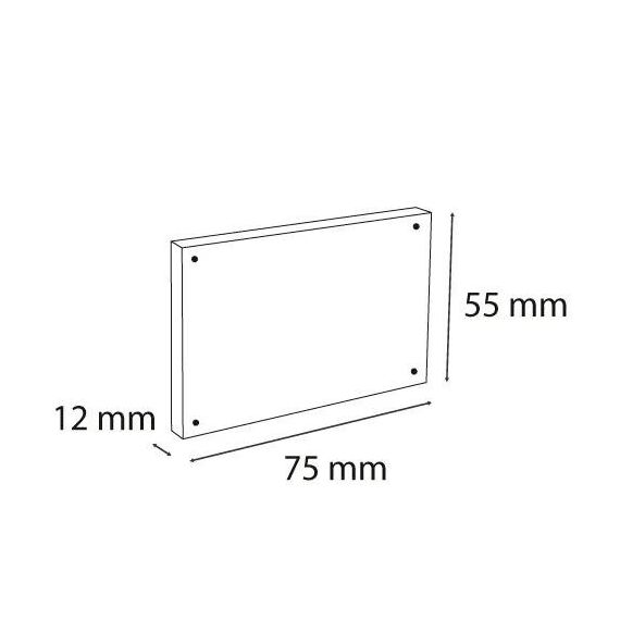 Exacompta 88458D Zeichenhalter und Informationsstand Schilderhalter A8 Acryl, Polymethylmethacrylat (PMMA) Transparent, 4 image
