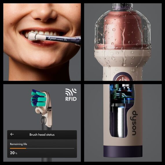 Dyson CameraJet Ceramic Pink-Rose Gold Erwachsener Vibrierende Zahnbürste Pink, Roségold, 8 image