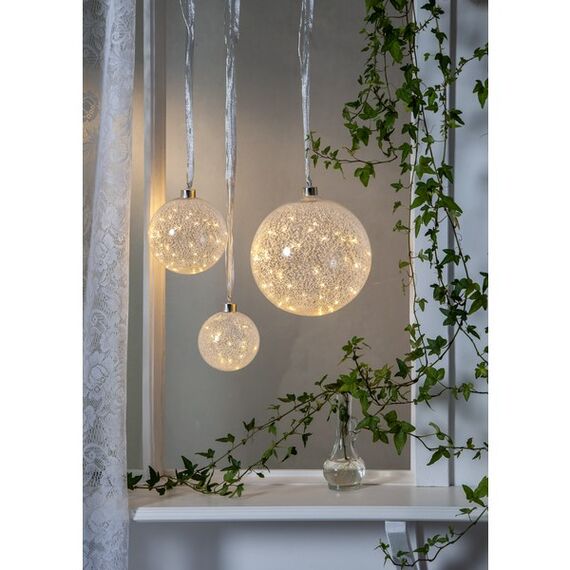 Star Trading Glass Bauble Glow Snow Leichte Dekorationsfigur 30 Glühbirne(n) LED 0,9 W, 2 image