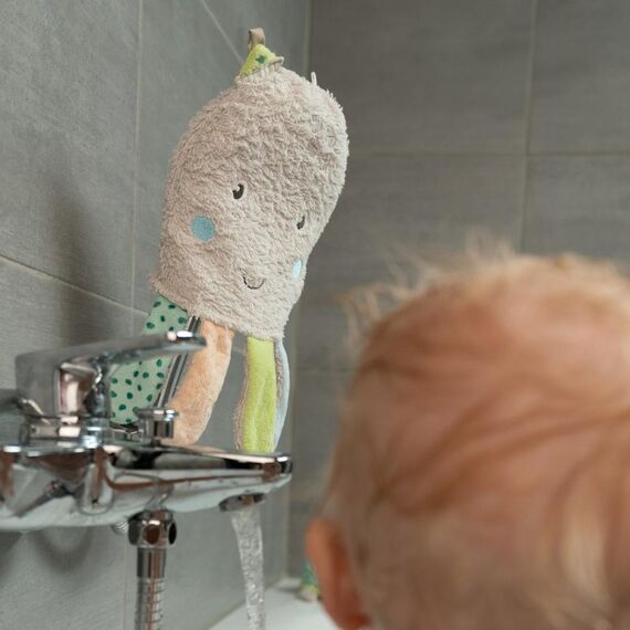 Fehn 054576 Baby-Badeschwamm Schwamm-Handschuh Mehrfarbig, 2 image