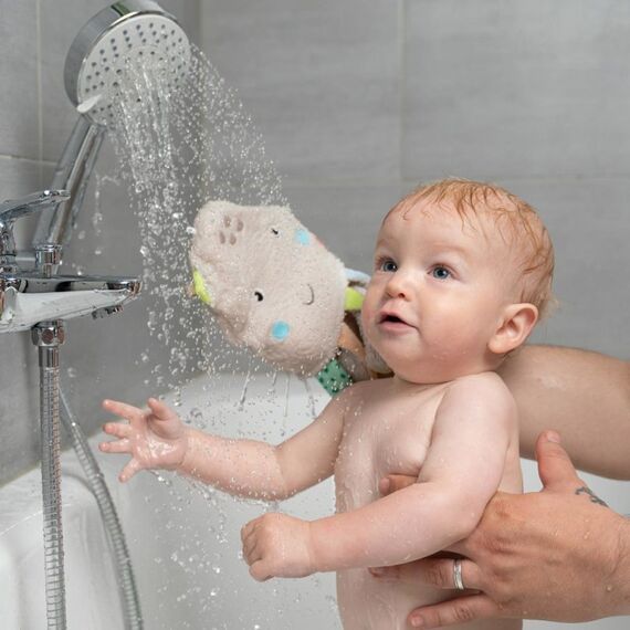 Fehn 054576 Baby-Badeschwamm Schwamm-Handschuh Mehrfarbig, 3 image