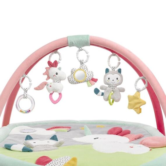 Fehn 057010 Baby Erlebnisdecke & Spielmatte Stoff, Plüsch, Polyester, Samt Mehrfarbig Baby-Turnhalle