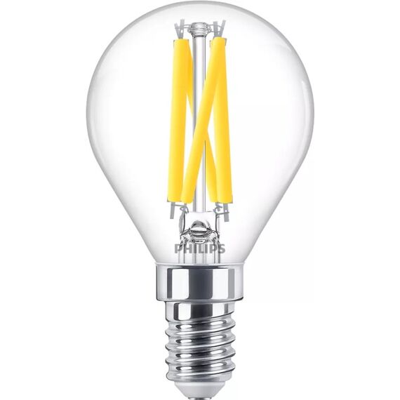 Philips by Signify Philips LED Lampe 4.5W (40W) E14, P45, 470lm, 2700-2200K, klar