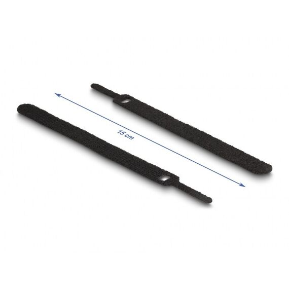 DeLOCK Klett-Kabelbinder L 150 x B 12 mm farbig Set 10 Stück