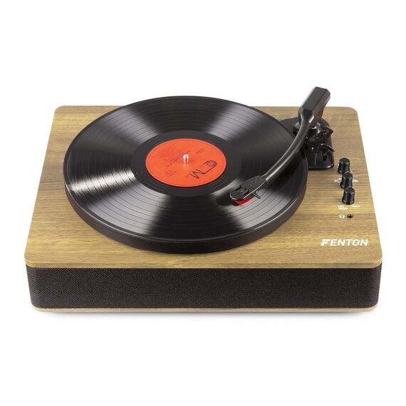 Fenton RP162LW Audio-Plattenspieler mit Riemenantrieb Schwarz, Holz, 4 image