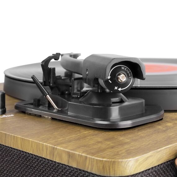Fenton RP162LW Audio-Plattenspieler mit Riemenantrieb Schwarz, Holz, 8 image