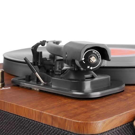 Fenton RP162D Audio-Plattenspieler mit Riemenantrieb Schwarz, Holz, 8 image