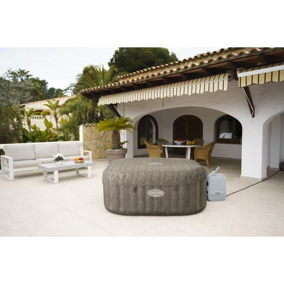 Bestway Lay-Z-Spa 6001R Whirlpool/Jacuzzi 795 l 6 Person(en) Quadratisch Beige, Braun, Weiß, 11 image