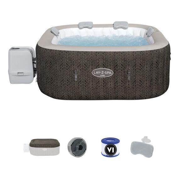Bestway Lay-Z-Spa 6001R Whirlpool/Jacuzzi 795 l 6 Person(en) Quadratisch Beige, Braun, Weiß, 31 image