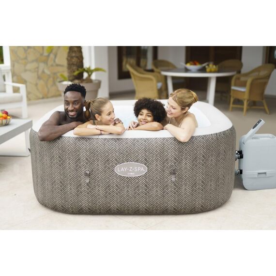 Bestway Lay-Z-Spa 6001R Whirlpool/Jacuzzi 795 l 6 Person(en) Quadratisch Beige, Braun, Weiß, 9 image