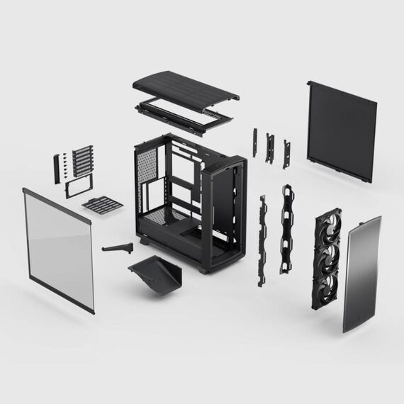 Fractal Design Summit Blackout TG Light Tint Midi Tower Schwarz, 2 image
