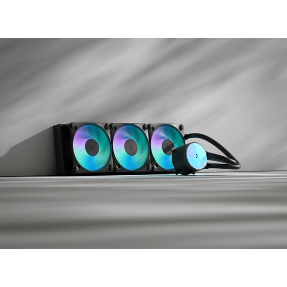 Fractal Design Radius 360 RGB Black Prozessor All-in-One-Flüssigkeitskühler 12 cm Schwarz 1 Stück(e), Farbe: Schwarz, Länge: 0,45 m