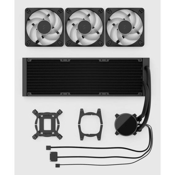 Fractal Design Radius 360 RGB Black Prozessor All-in-One-Flüssigkeitskühler 12 cm Schwarz 1 Stück(e), Farbe: Schwarz, Länge: 0,45 m, 5 image