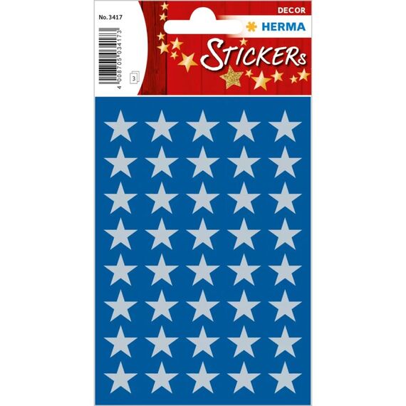 HERMA 15501 Dekorativer Aufkleber Papier Silber Permanent 378 Stück(e)