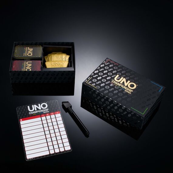 Mattel Games UNO Championship-Reihe Turnier-Set Kartenspiel für große Gruppen von 6 bis 20 Spielern, 2 image