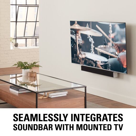 SANUS Soundbar Mount: Holds Up To 20 Lbs SASB1-B1 SASB1B1 Schwarz