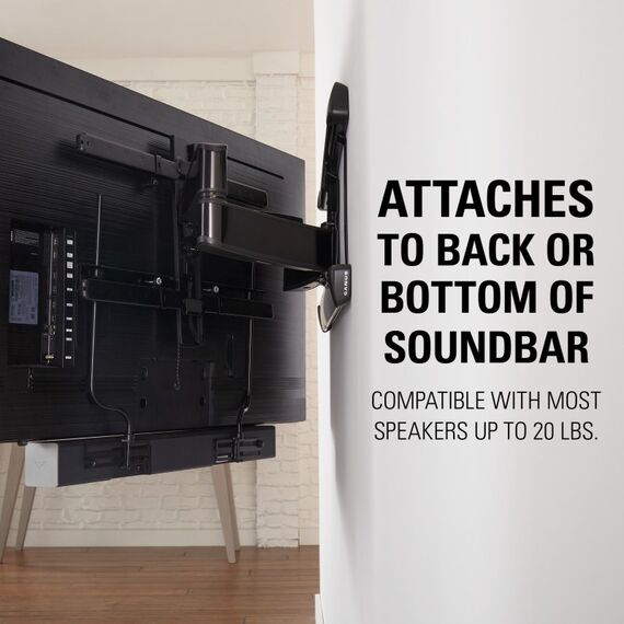SANUS Soundbar Mount: Holds Up To 20 Lbs SASB1-B1 SASB1B1 Schwarz, 2 image