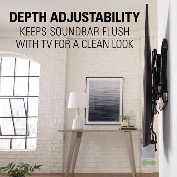 SANUS Soundbar Mount: Holds Up To 20 Lbs SASB1-B1 SASB1B1 Schwarz, 5 image