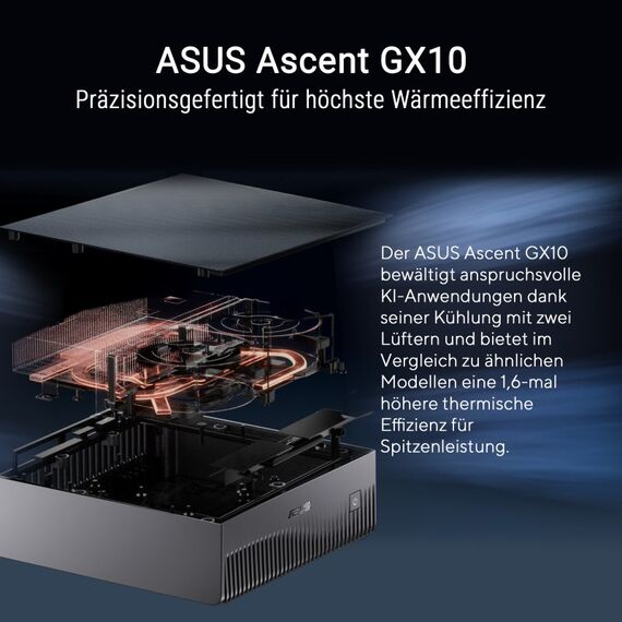 ASUS Ascent GX10 -GG0026BN 2TB KI Supercomputer (NVIDIA GB10 Grace Blackwell Superchip, 1 petaFLOP KI-Leistung, 128 GB Speicher, NVIDIA DGX Spark, NVIDIA NVLink-C2C, NVIDIA ConnectX-7, unterstützt OpenClaw & NemoClaw), 6 image