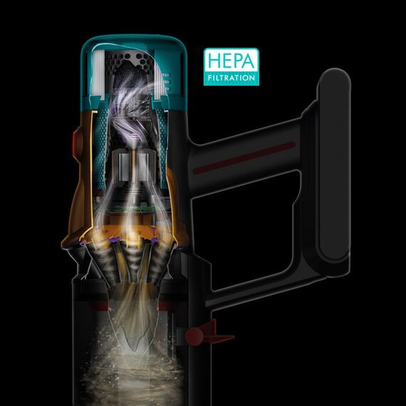 Dyson V12 Origin 2-in-1-Stabstaubsauger Batterie Trocken HEPA Beutellos Nickel, 3 image