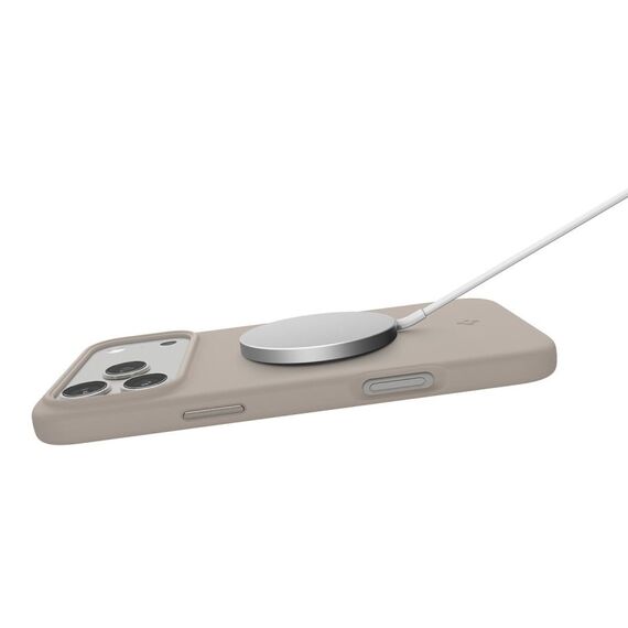 Spigen Silicone Fit (MagFit) Handy-Schutzhülle 16 cm (6.3") Cover Steinfarbe, 5 image