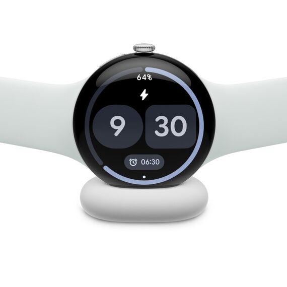Google Pixel Watch 5 AMOLED 41 mm Digital Touchscreen 4G Silber WLAN GPS, 2 image