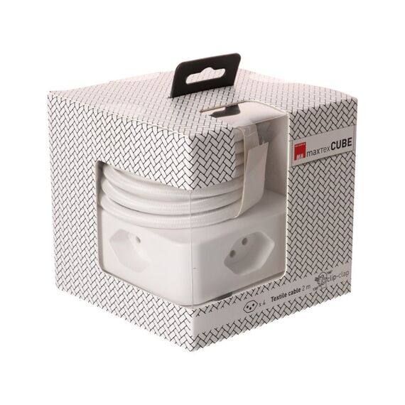 MaxTex Cube 2 m 4 AC-Ausgänge Drinnen Weiß, 3 image